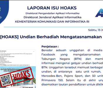 Isu Hoaks 13 Juli 2024