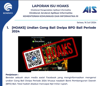 Isu Hoaks 16 Juli 2024