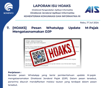 Isu Hoaks 17 Juli 2024