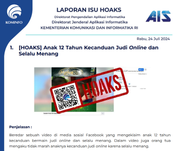 Isu Hoaks 24 Juli 2024