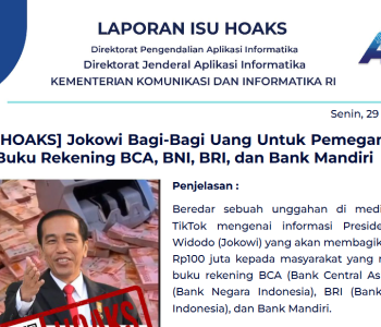 Isu Hoaks 29 Juli 2024