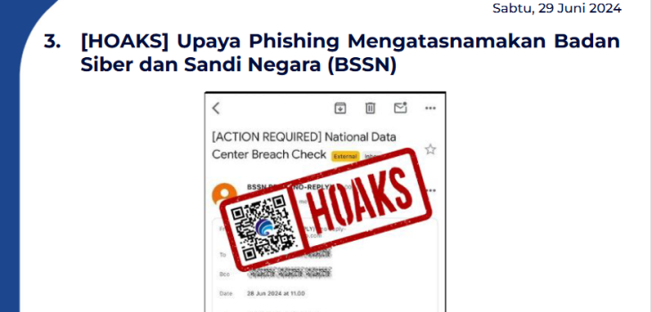 Isu Hoaks 29 Juni 2024