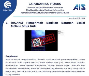 Isu Hoaks 4 Juli 2024