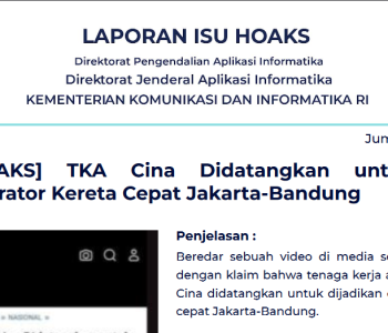 Isu Hoaks 5 Juli 2024