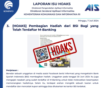 Isu Hoaks 7 Juli 2024