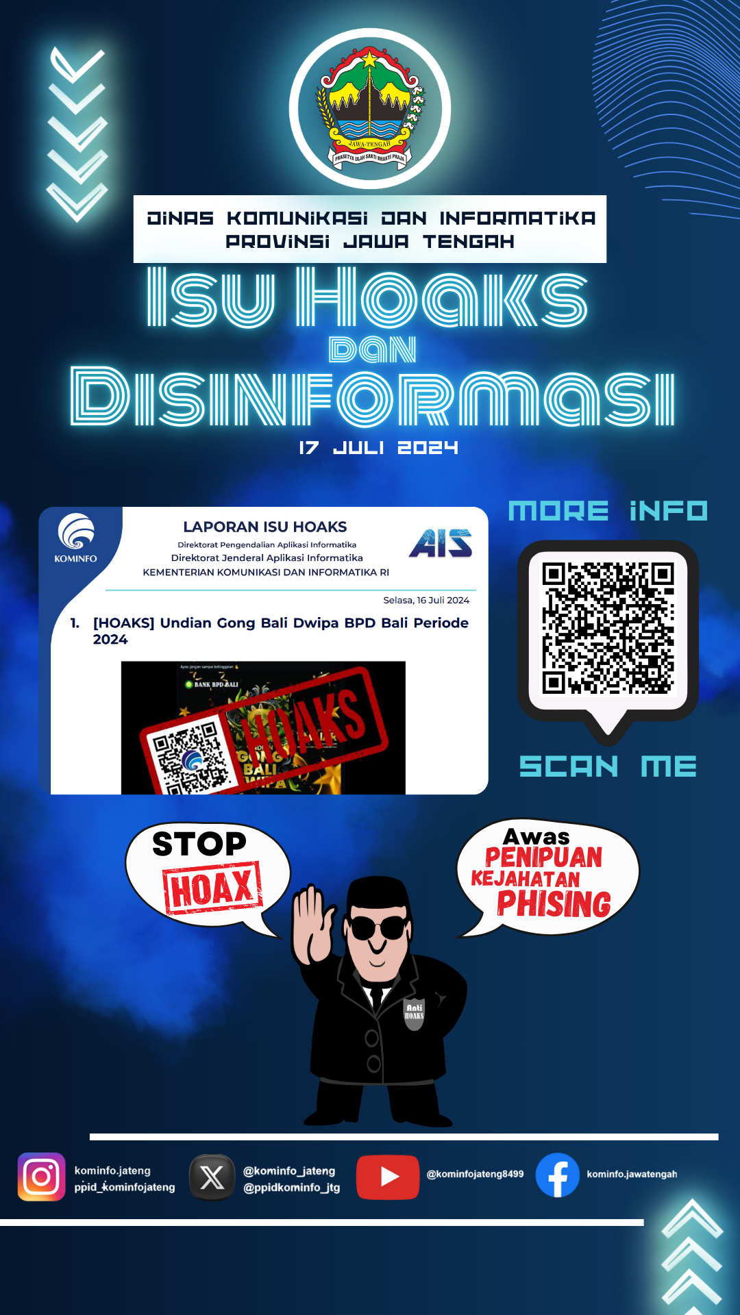 Isu Hoaks & Disinformasi 16 Juli 2024 Grafis