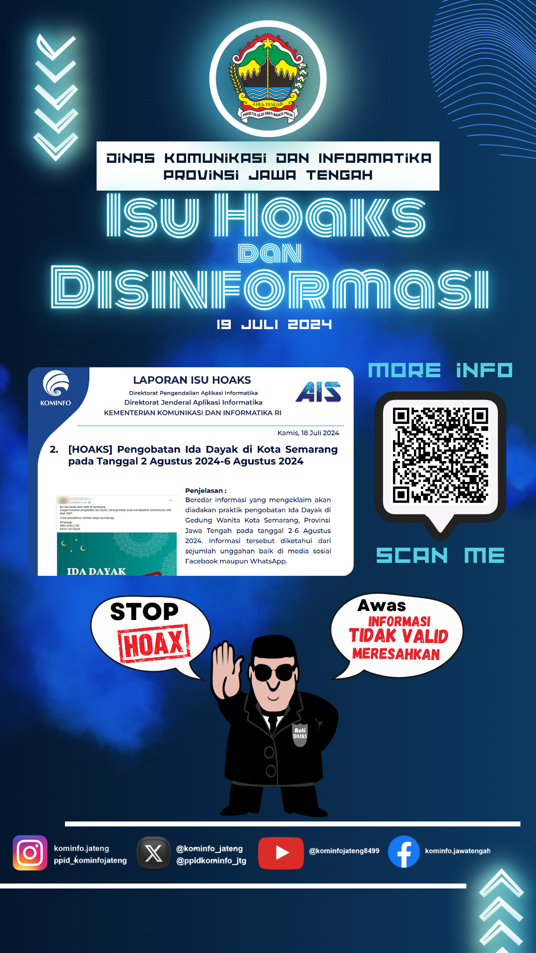 Isu Hoaks & Disinformasi 18 Juli 2024 Grafis