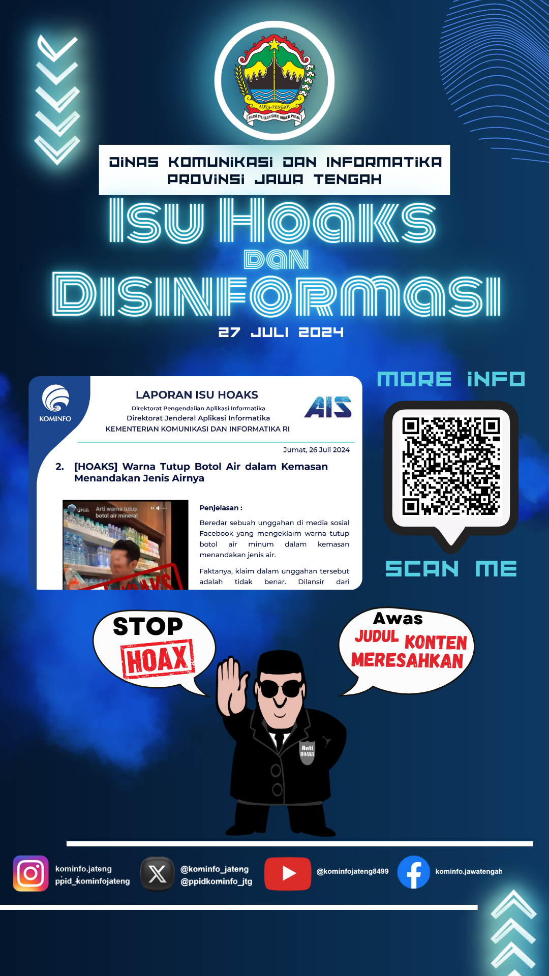 Isu Hoaks & Disinformasi 27 Juli 2024
