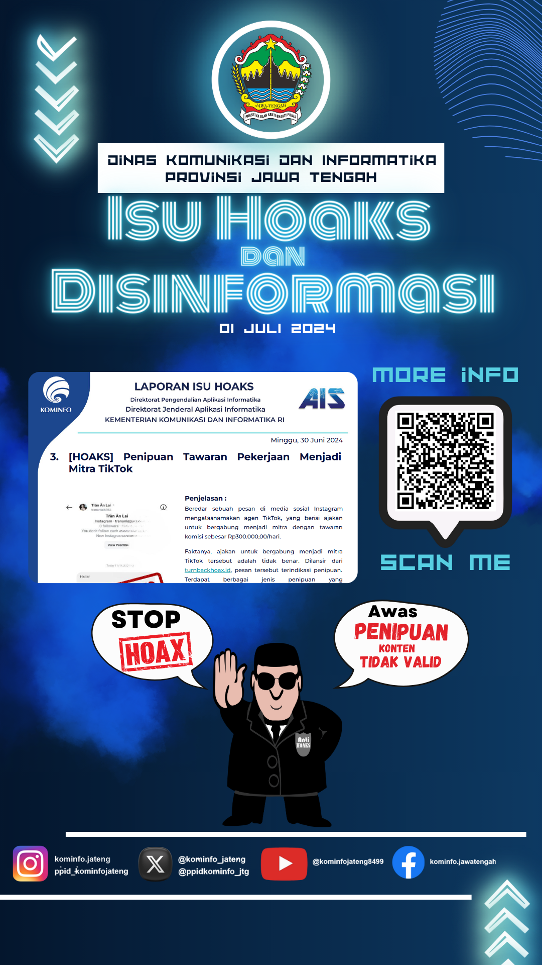 Isu Hoaks & Disinformasi 30 Juni 2024 Grafis