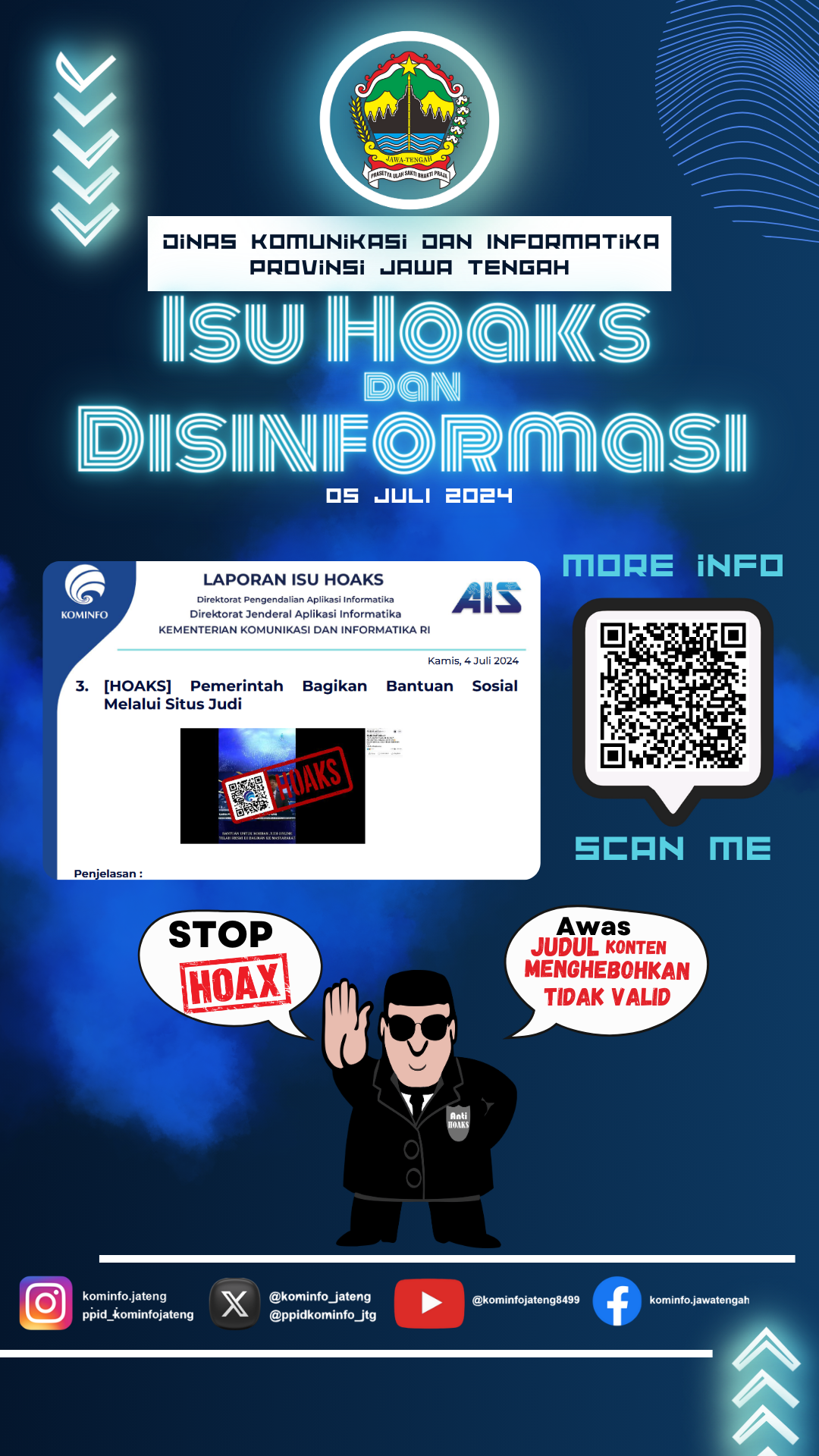 Isu Hoaks & Disinformasi 4 Juli 2024 Grafis