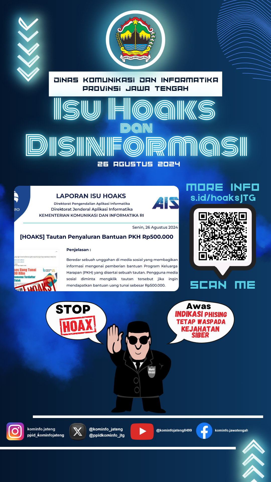 Isu Hoaks & Disinformasi 26 Agustus 2024 Grafis