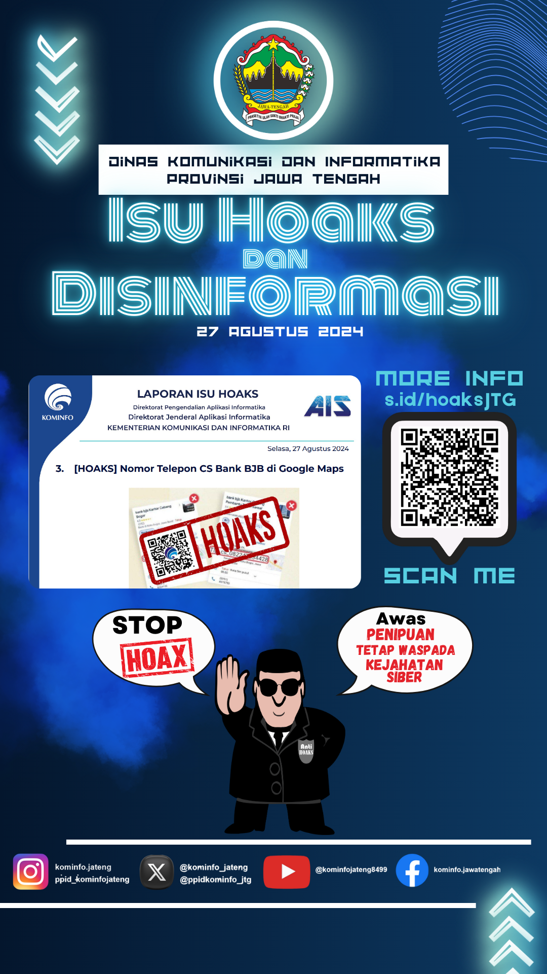 Isu Hoaks & Disinformasi 27 Agustus 2024 Grafis