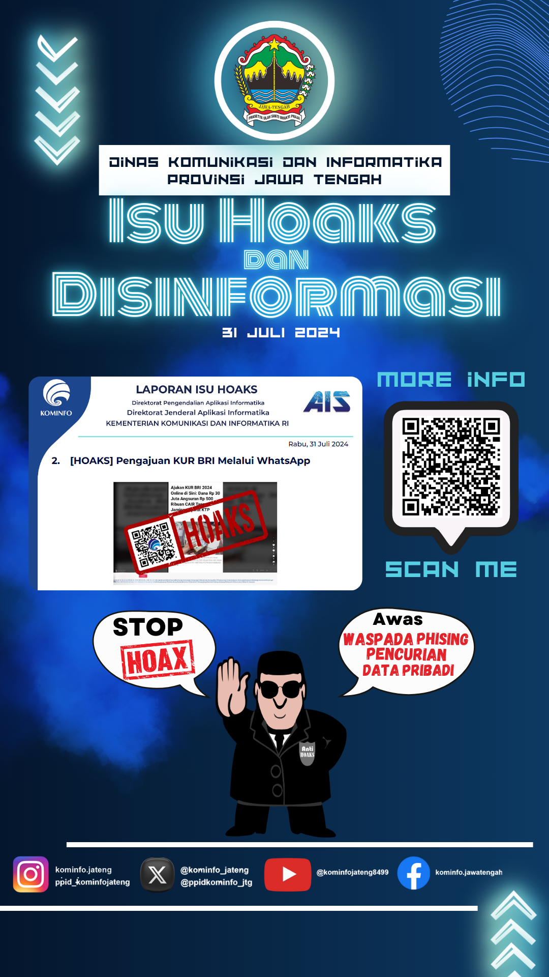Isu Hoaks & Disinformasi 31 Juli 2024 Grafis
