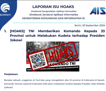 Isu Hoaks 23 September 2024