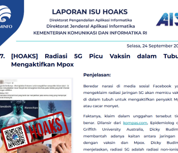 Isu Hoaks 24 September 2024