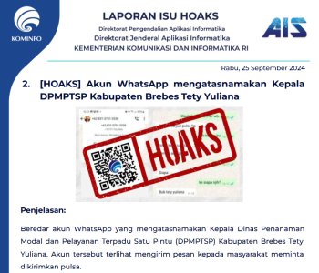 Isu Hoaks 25 September 2024