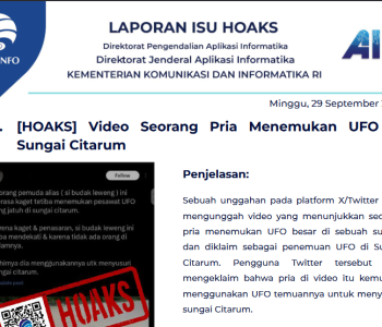 Isu Hoaks 29 September 2024