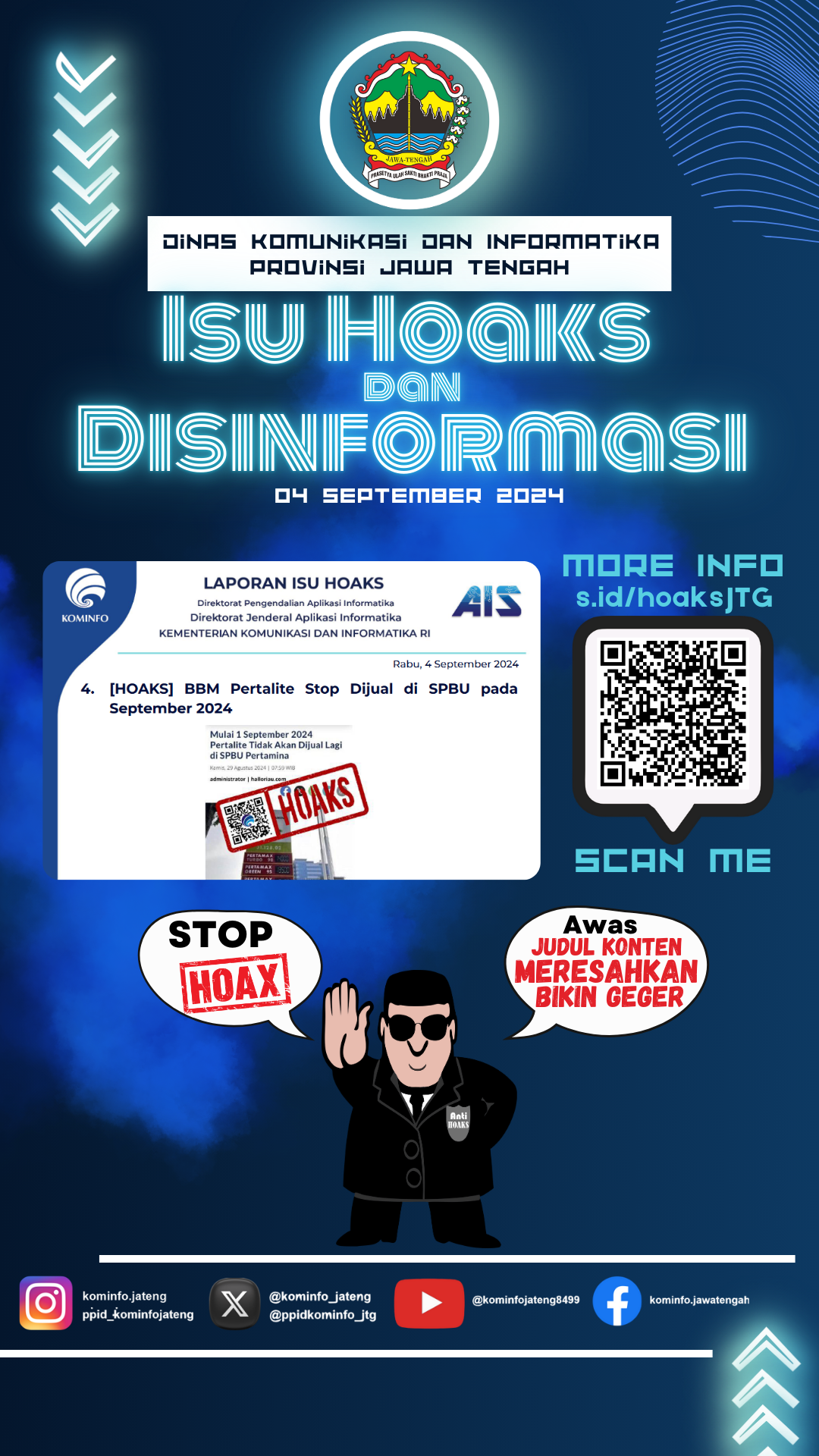 Isu Hoaks & Disinformasi 04 September 2024 Grafis