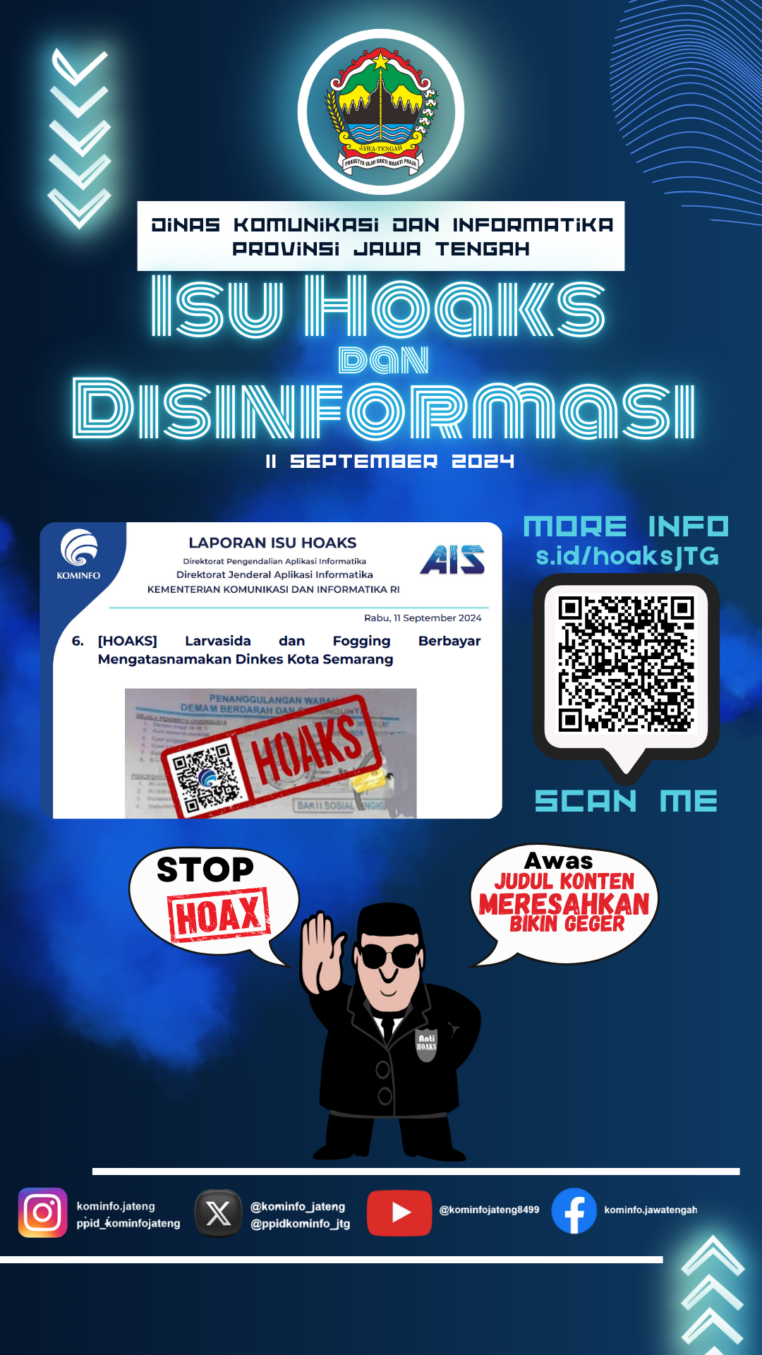 Isu Hoaks & Disinformasi 11 September 2024 Grafis