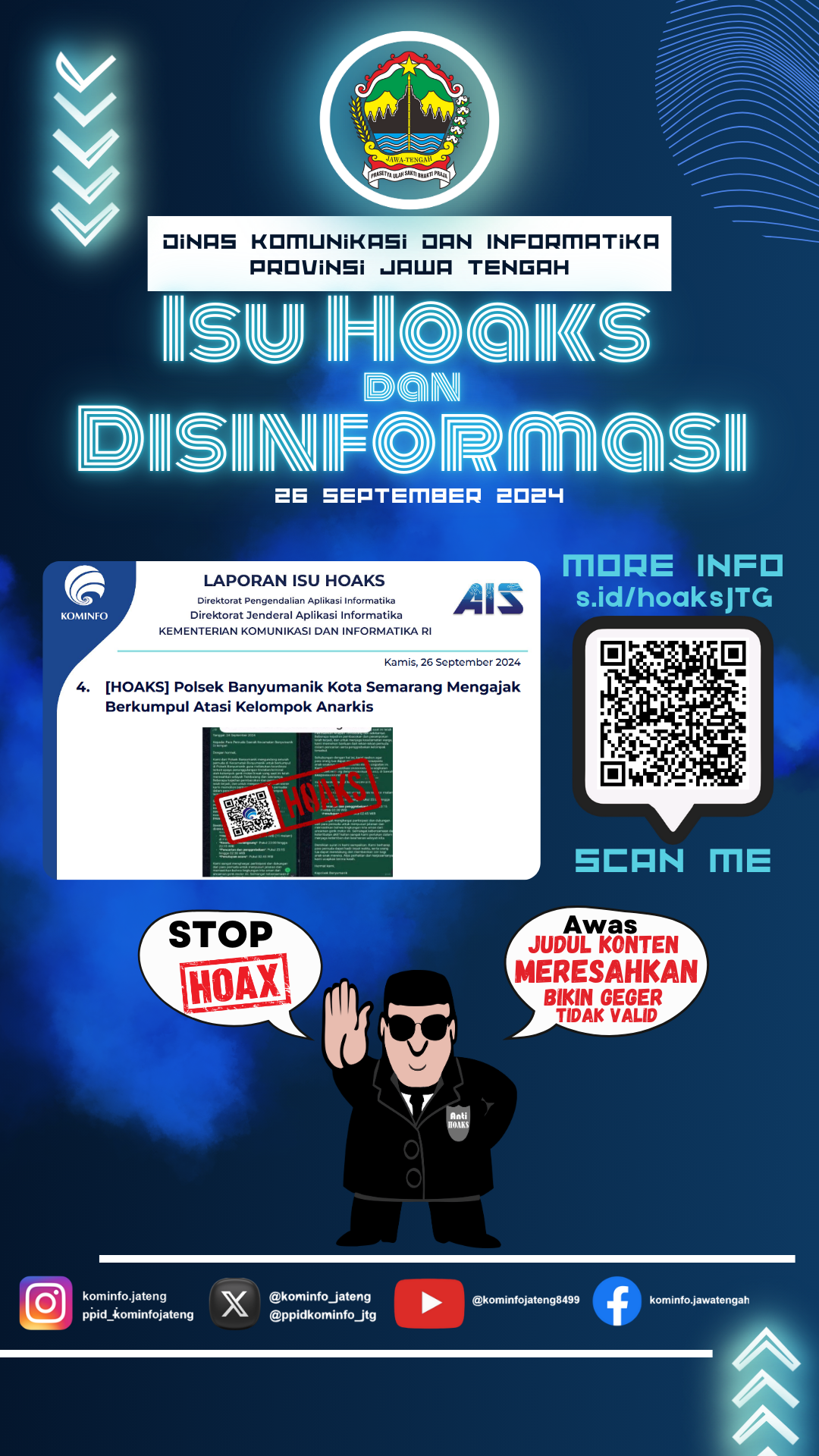 Isu Hoaks & Disinformasi 26 September 2024 Grafis