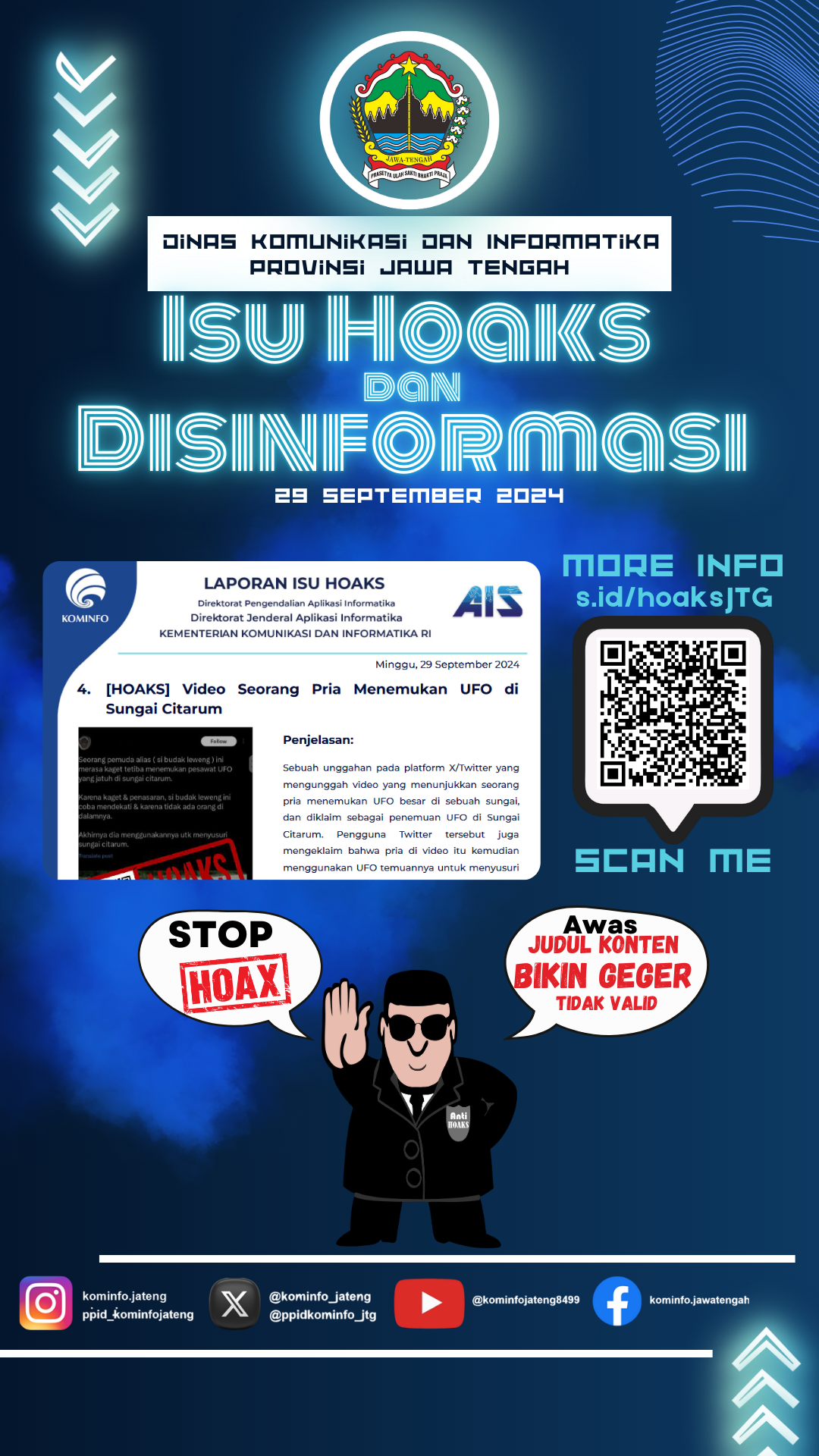 Isu Hoaks & Disinformasi 29 September 2024 Grafis