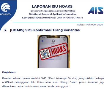 Isu Hoaks 1 Oktober 2024