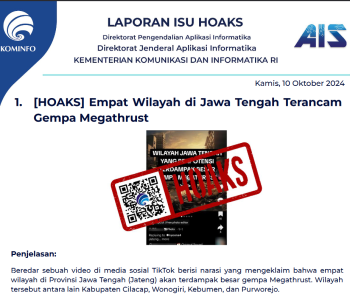 Isu Hoaks 10 Oktober 2024