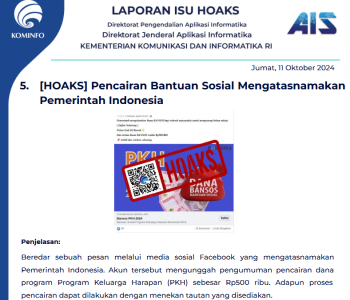 Isu Hoaks 11 Oktober 2024