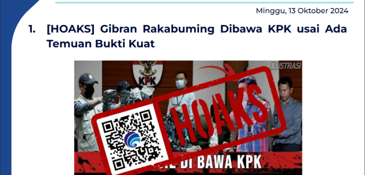 Isu Hoaks 13 Oktober 2024