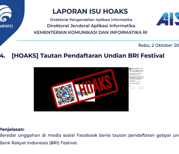Isu Hoaks 2 Oktober 2024