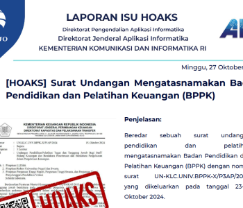 Isu Hoaks 27 Oktober 2024