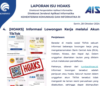 Isu Hoaks 28 Oktober 2024
