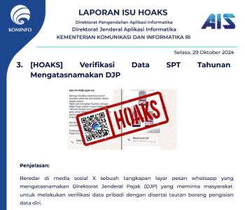 Isu Hoaks 29 Oktober 2024