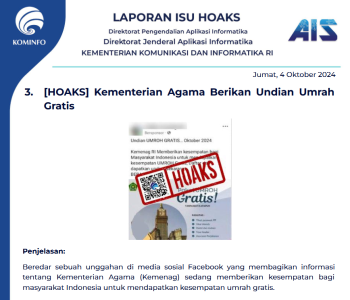 Isu Hoaks 4 Oktober 2024