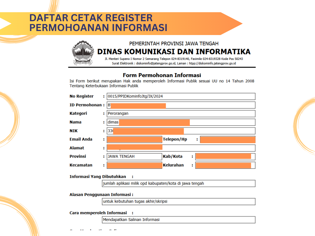 Daftar Register Cetak