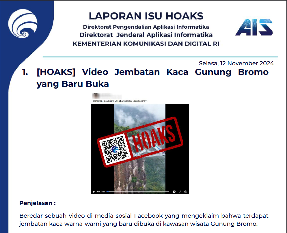 Isu Hoaks 12 November 2024