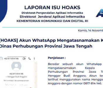 Isu Hoaks 14 November 2024