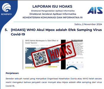 Isu Hoaks 2 November 2024