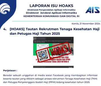 Isu Hoaks 21 November 2024