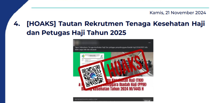 Isu Hoaks 21 November 2024
