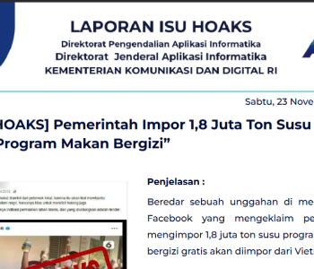 Isu Hoaks 23 November 2024