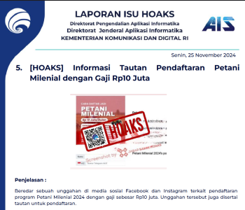 Isu Hoaks 25 November 2024