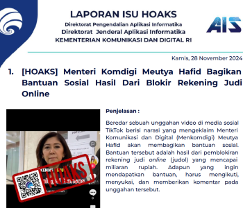 Isu Hoaks 28 November 2024
