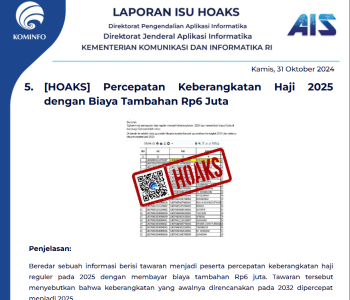 Isu Hoaks 31 Oktober 2024