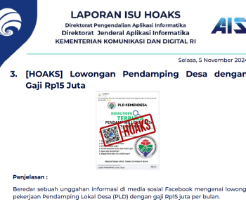 Isu Hoaks 5 November 2024