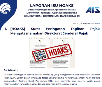 Isu Hoaks 8 November 2024