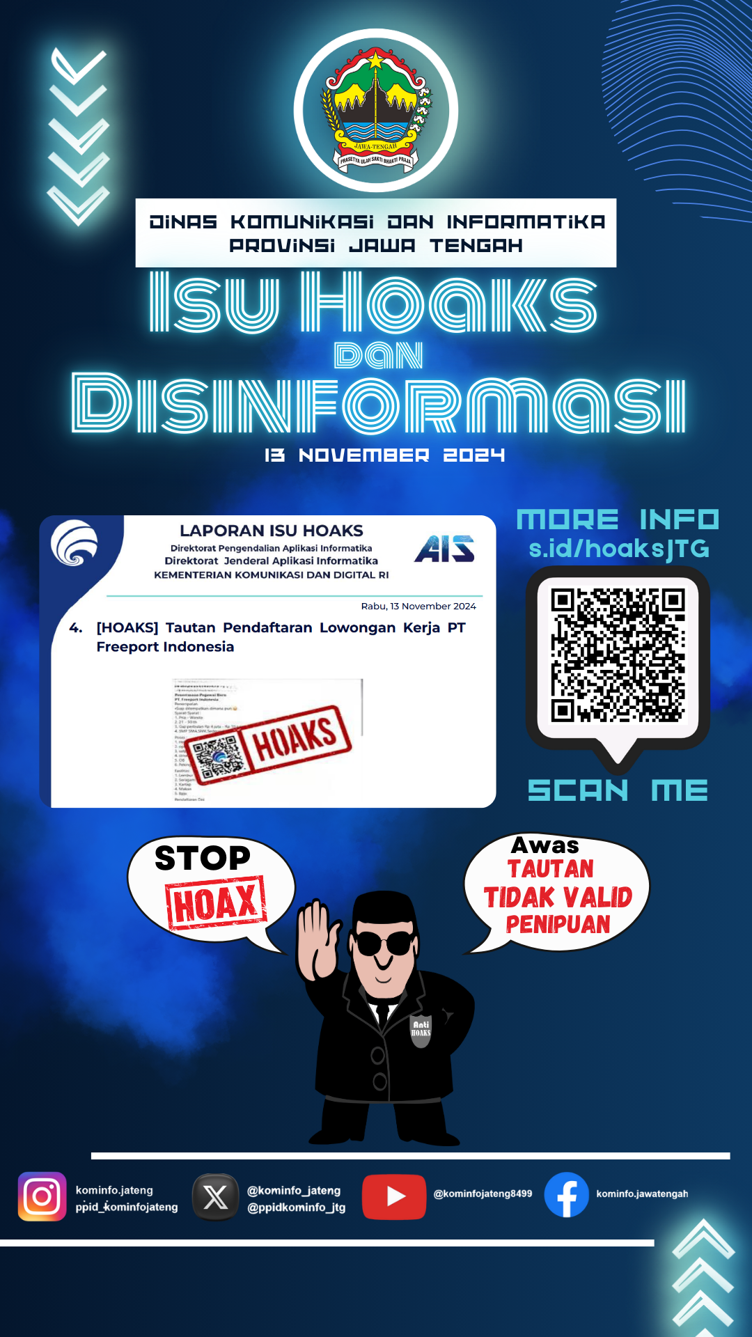 Isu Hoaks & Disinformasi 13 November 2024 Grafis