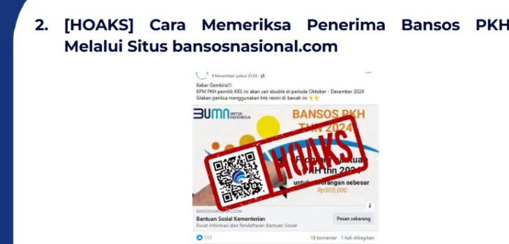 Isu Hoaks & Disinformasi 15 November 2024