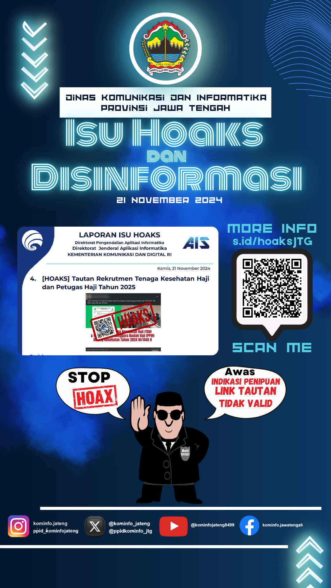 Isu Hoaks & Disinformasi 21 November 2024 Grafis