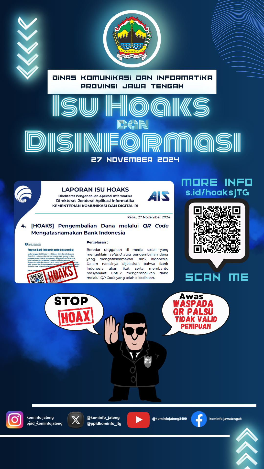 Isu Hoaks & Disinformasi 27 November 2024 Grafis